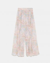 floral print palazzo pants at Zara